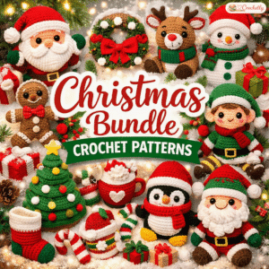 Christmas Crochet Pattern Bundle with Holiday Amigurumi, Ornaments, Christmas Tree & Festive PDF Patterns