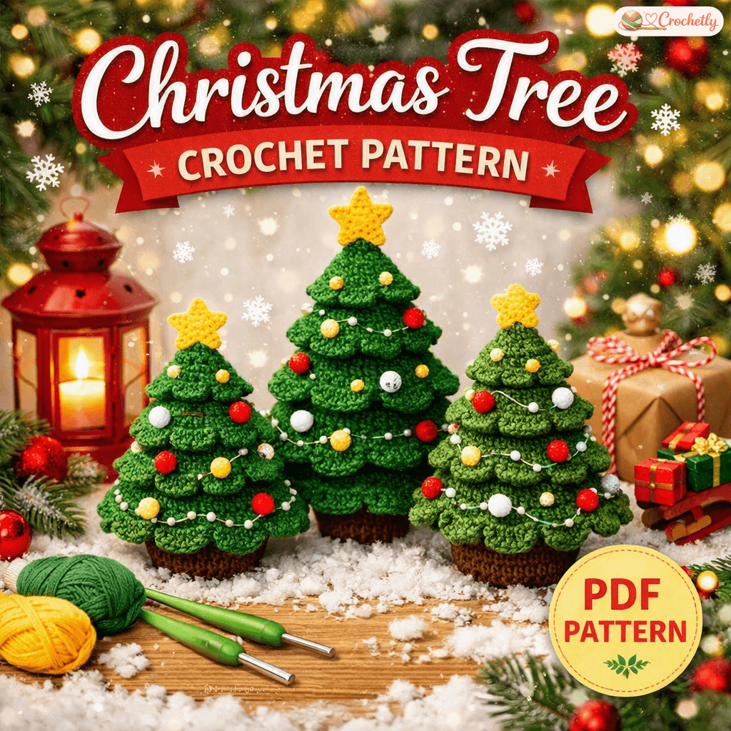Handmade Crochet Christmas Tree Decoration Pattern