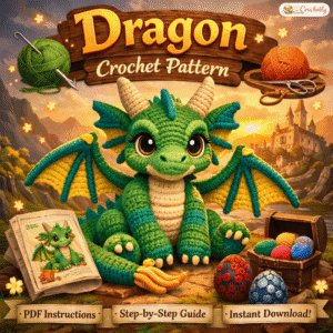Easy Amigurumi Dragon Crochet Tutorial PDF
