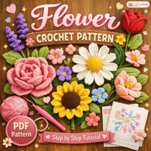 Beginner Friendly Floral Crochet Tutorial