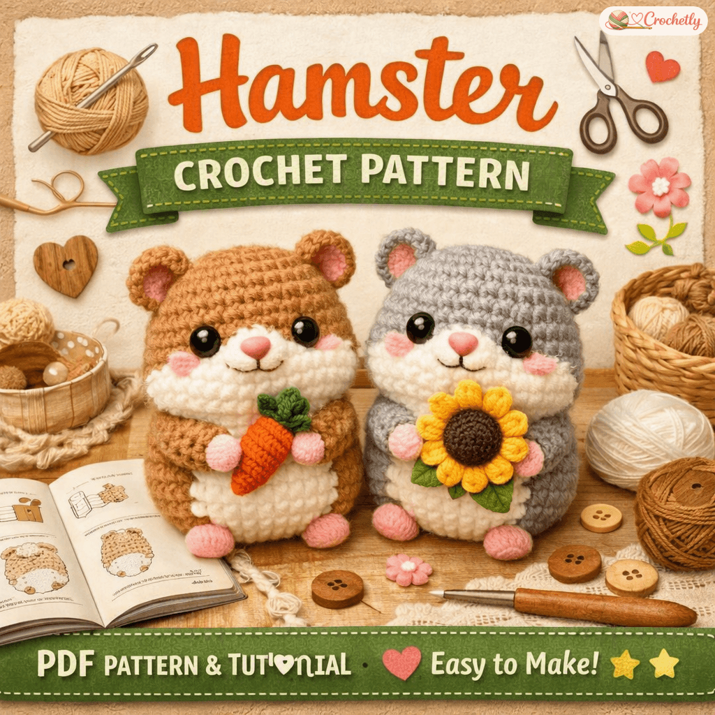 Easy Crochet Hamster Toy Pattern