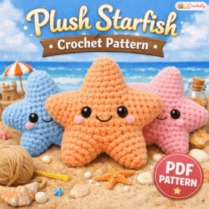Plush Starfish Crochet Pattern – Sea Animal Amigurumi PDF